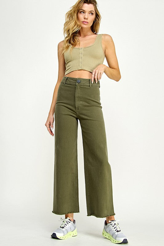 Willow Wide Leg - Olive