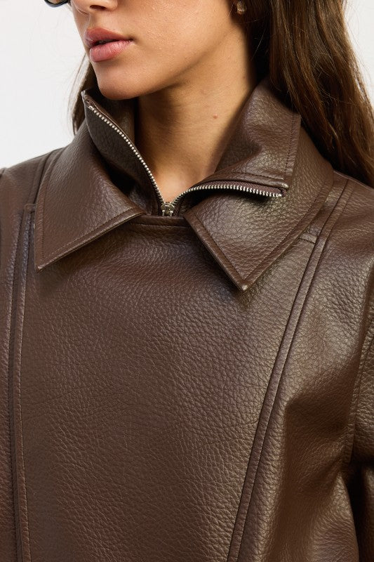 Leni Vegan Leather Jacket