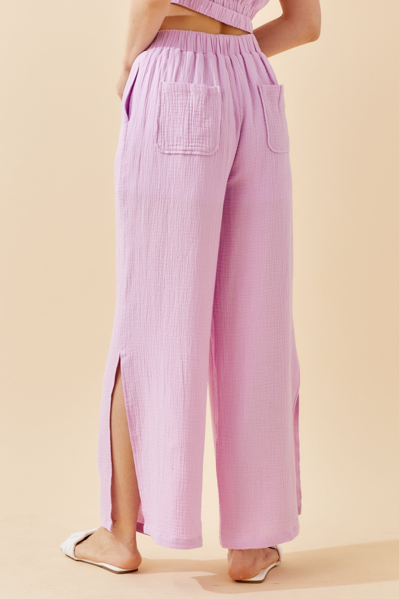 Gillie Gauze Pants - Lilac