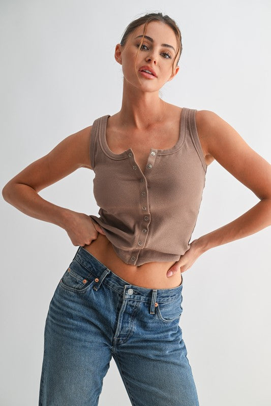 Tara Tank - Mocha