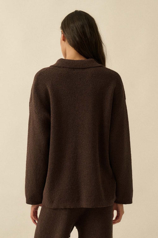 Cambria Knit Polo Sweater