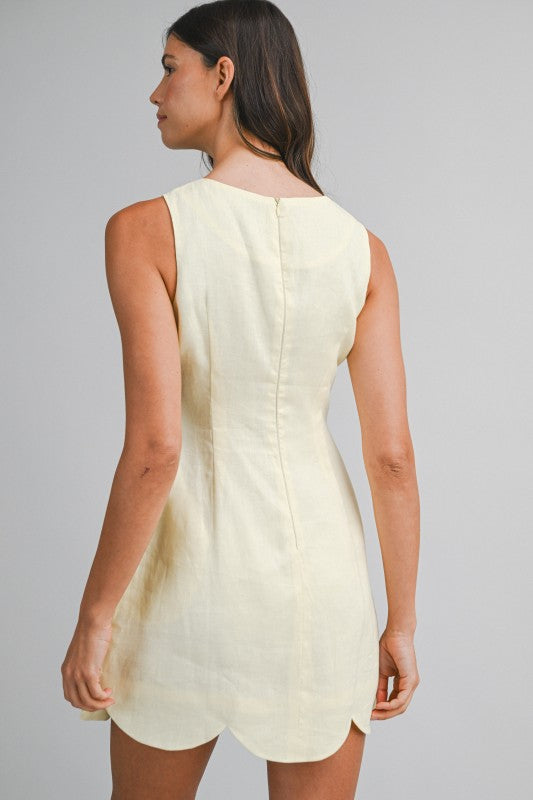 Scallop Mini Dress