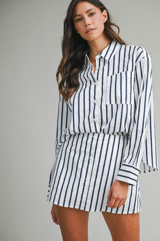 Pin Stripe Skort