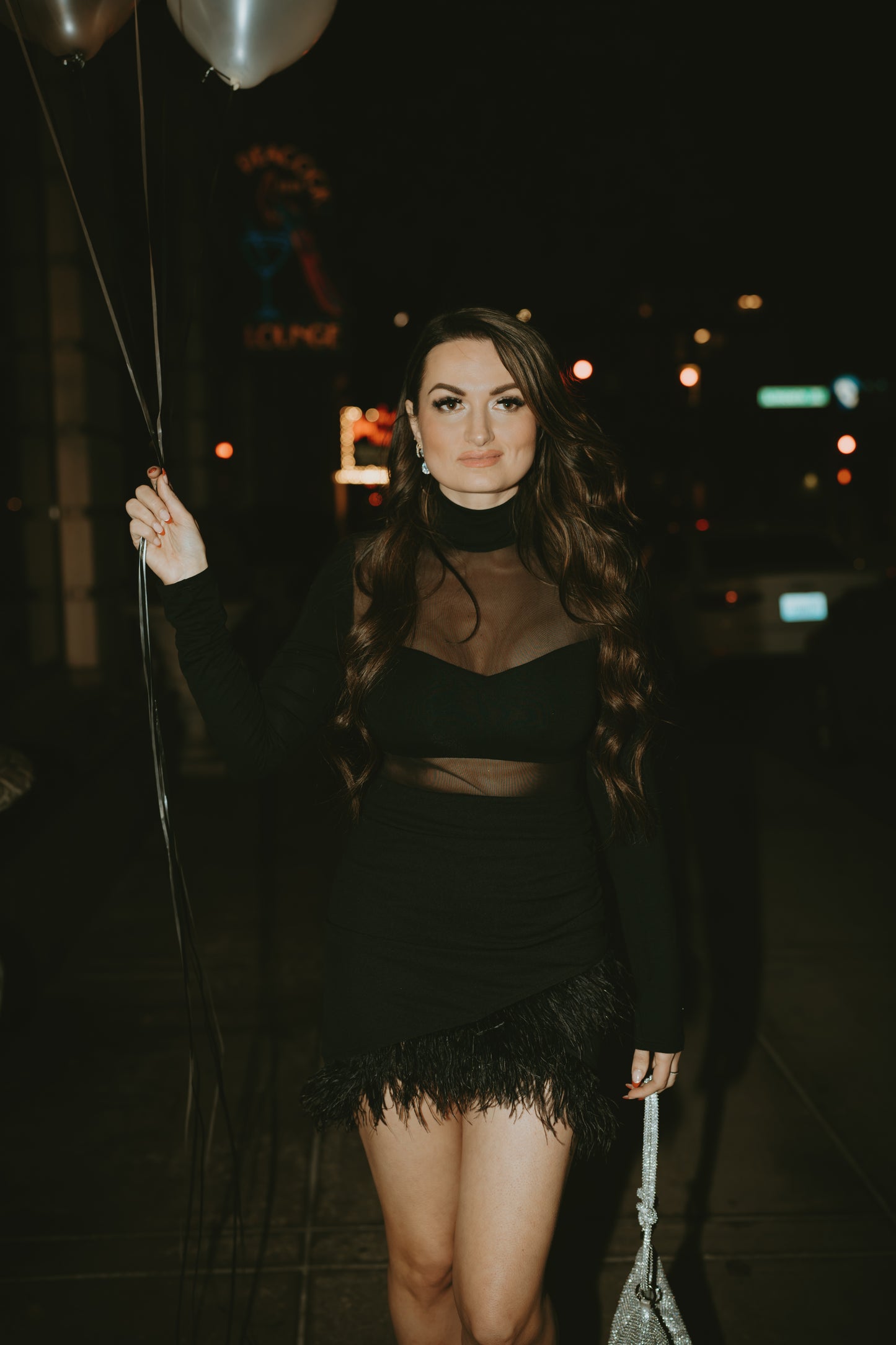 Sabrina Feather Trim Skirt