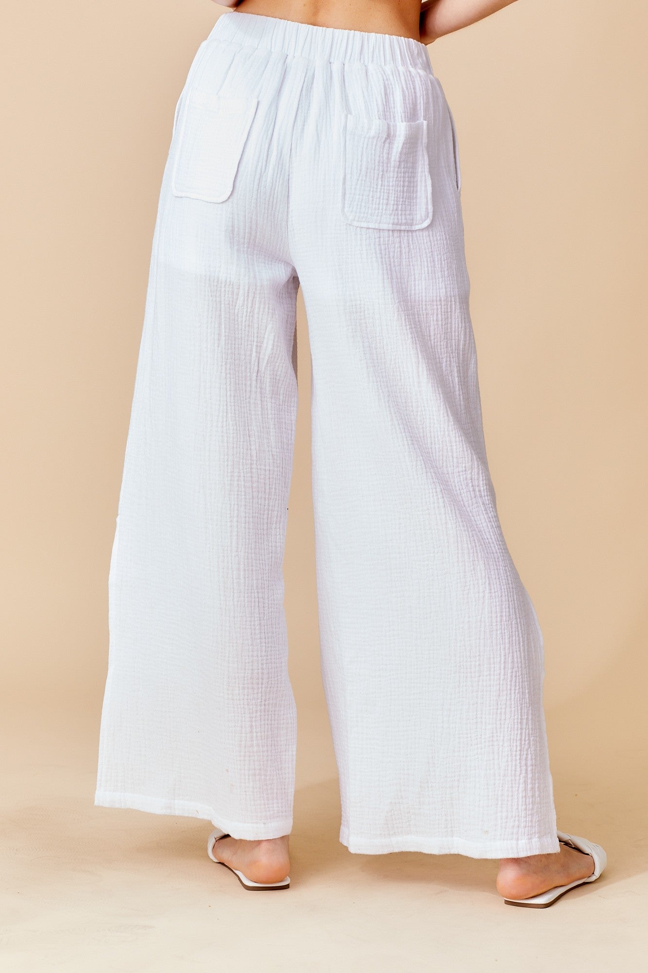 Gillie Gauze Pants - White
