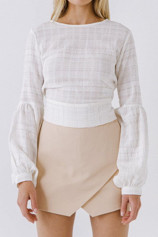 Arie Top with Back Waist Tie