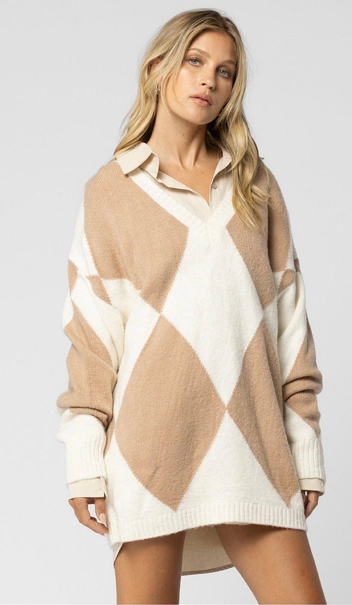 Diamond Pattern Sweater